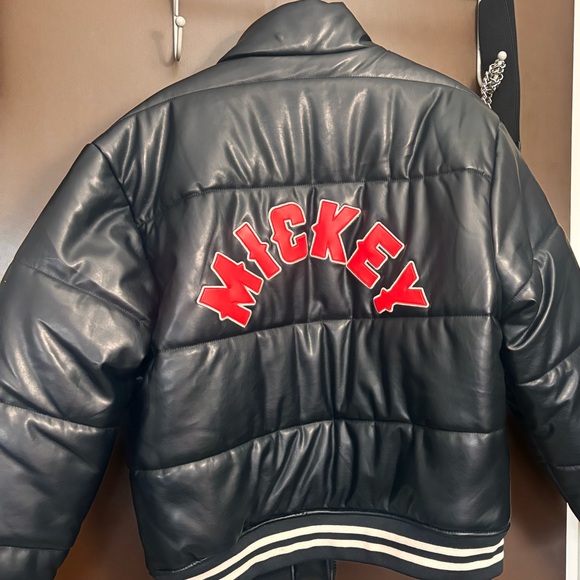 Disney Mickey Mouse Puffer Jacket Size Large for Men - Picture 3 of 5